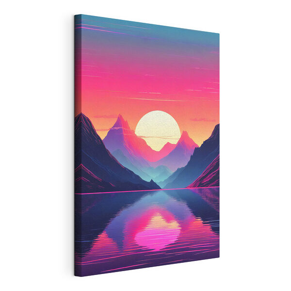 Cuadros Una puesta de sol sobre una cordillera (SKU: s38002) Cuadros Cuadros Una puesta de sol sobre una cordillera (SKU: s38002)