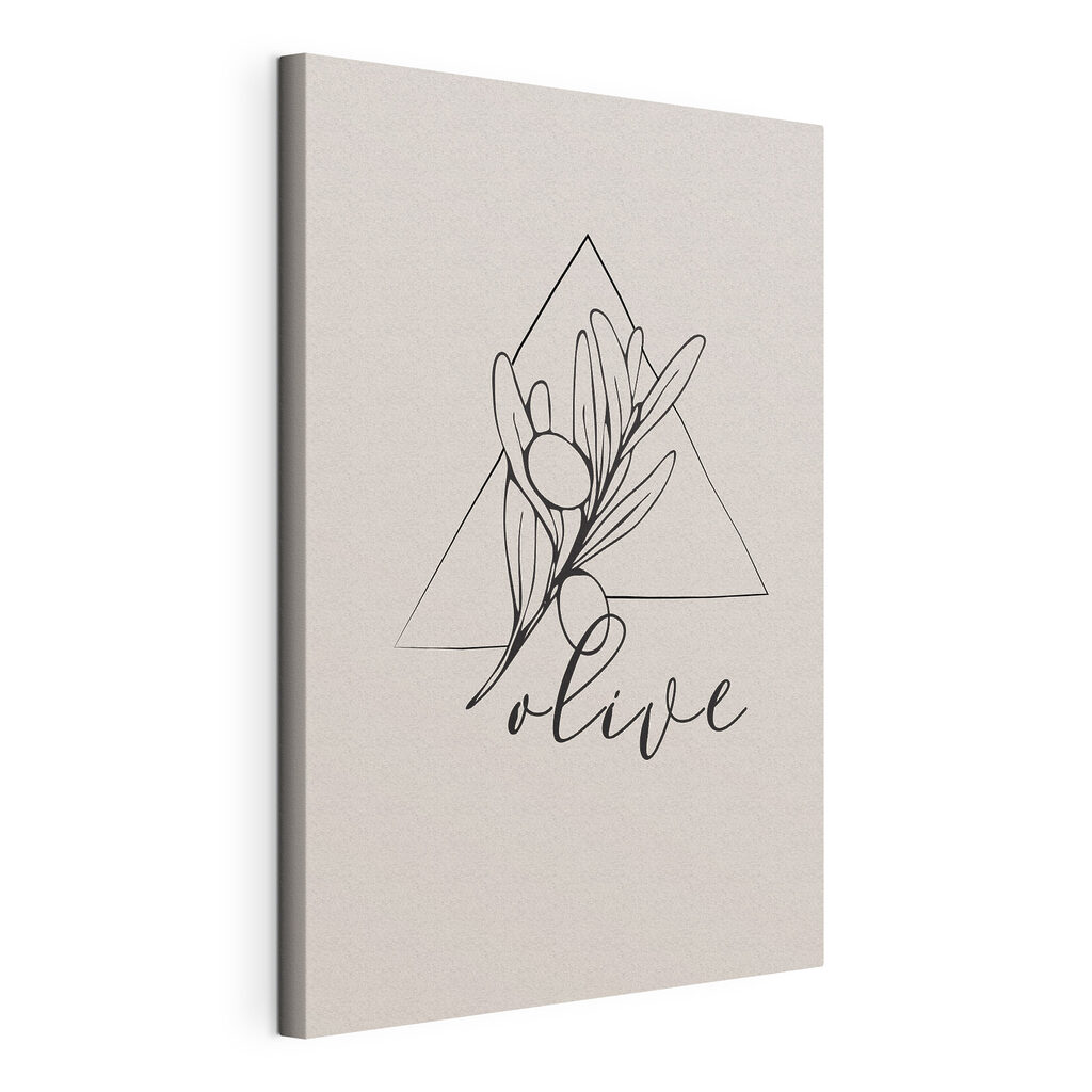 A logo with a plant and a triangle A logo with a plant and a triangle