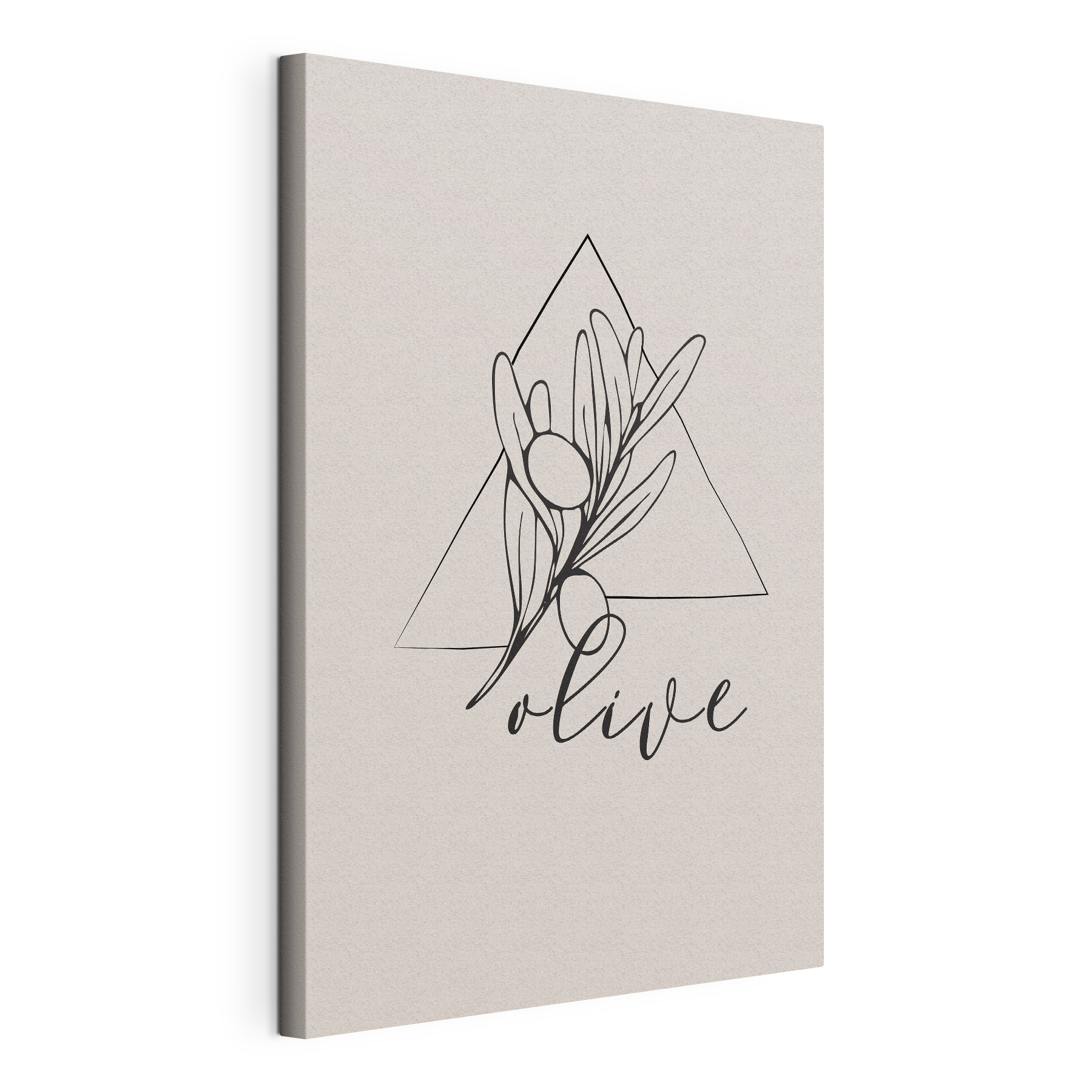 A logo with a plant and a triangle A logo with a plant and a triangle