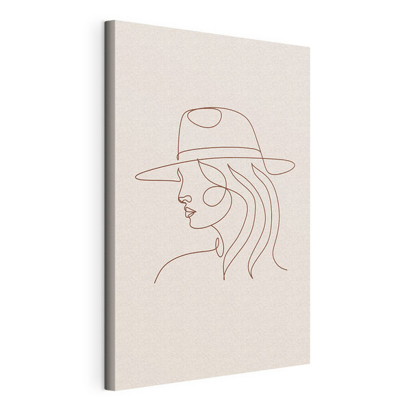 Cuadros Un dibujo de una mujer con sombrero (SKU: s38016) Cuadros Cuadros Un dibujo de una mujer con sombrero (SKU: s38016)