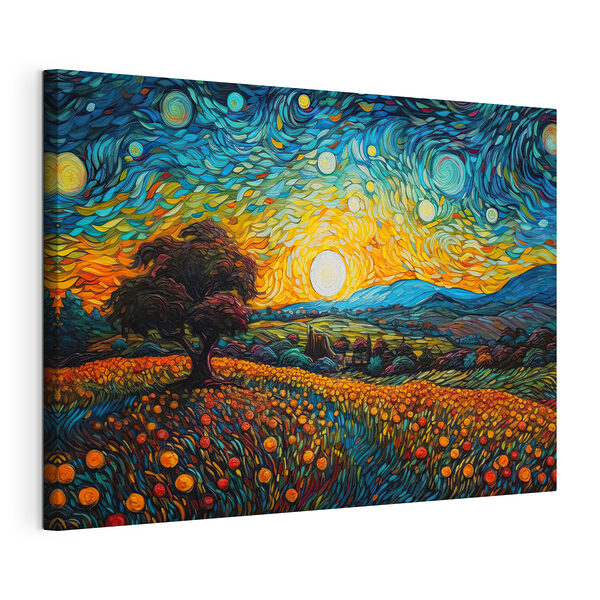 Cuadros Un cuadro que representa un paisaje con árboles y flores (SKU: s38059) Cuadros Cuadros Un cuadro que representa un paisaje con árboles y flores (SKU: s38059)