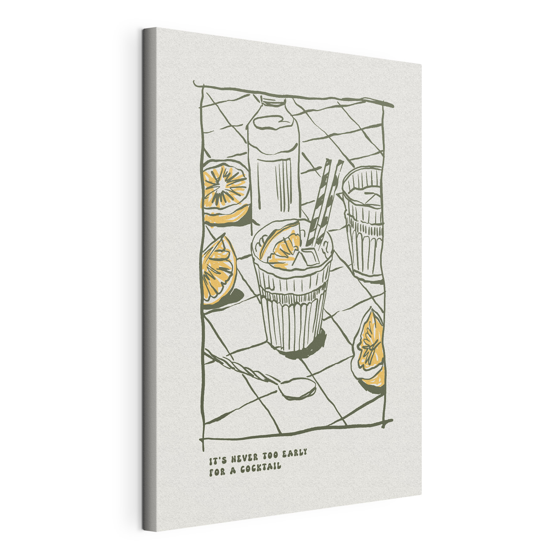 A drawing of a drink A drawing of a drink