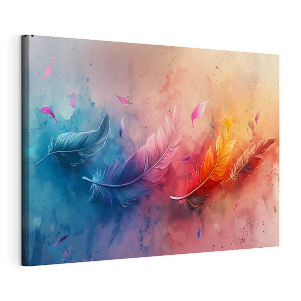Cuadros Unas plumas de colores volando por el aire (SKU: s38095) Cuadros Cuadros Unas plumas de colores volando por el aire (SKU: s38095)
