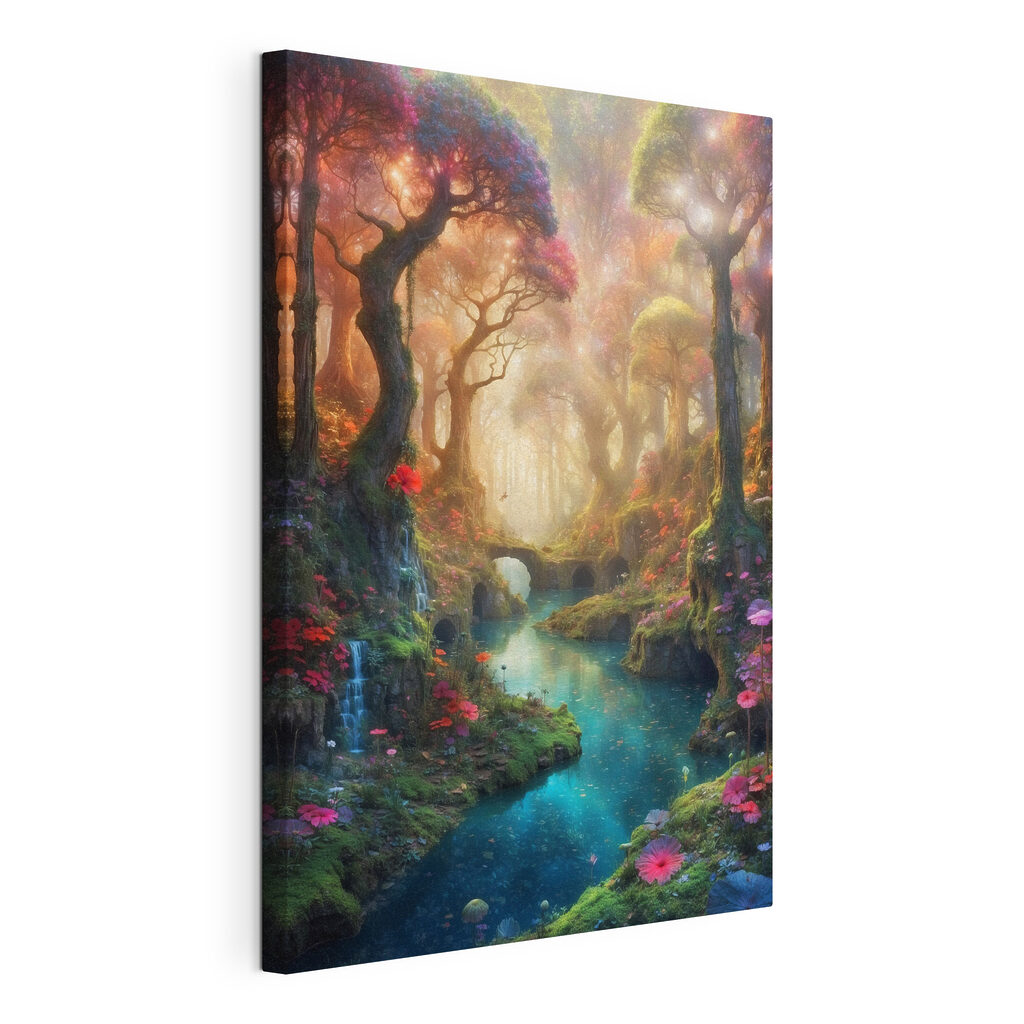 A river running through a forest