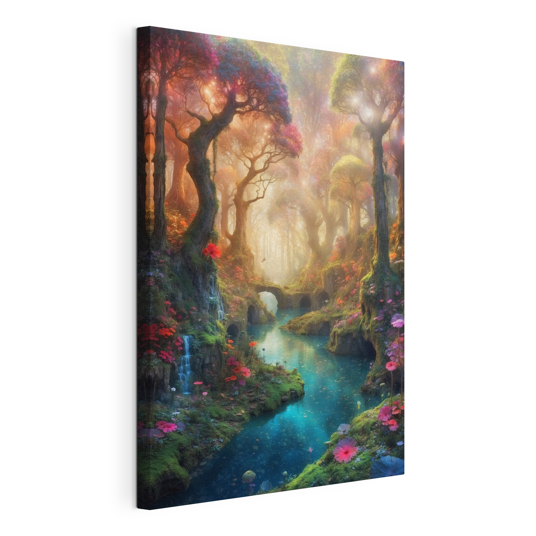 A river running through a forest