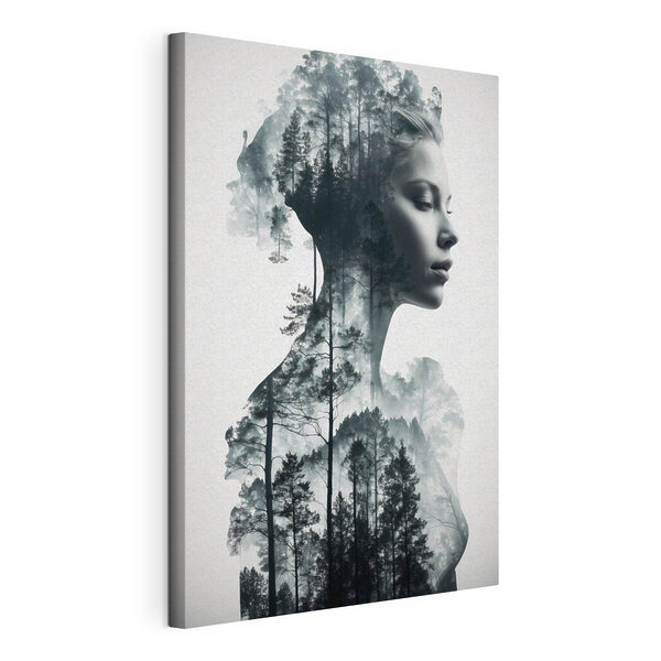 Cuadros El rostro de una mujer y un árbol (SKU: s38130) Cuadros Cuadros El rostro de una mujer y un árbol (SKU: s38130)