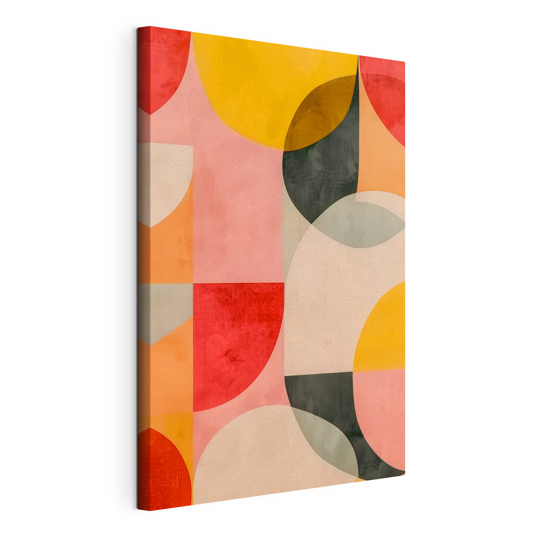 A colorful pattern on a wall