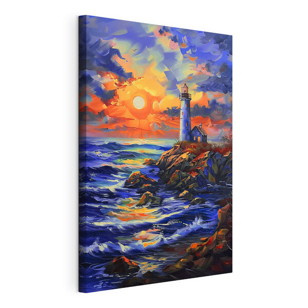 Cuadros Cuadros Un faro en una costa rocosa (SKU: s38150)