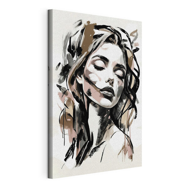 Cuadros Una mujer con los ojos cerrados (SKU: s38168) Cuadros Cuadros Una mujer con los ojos cerrados (SKU: s38168)