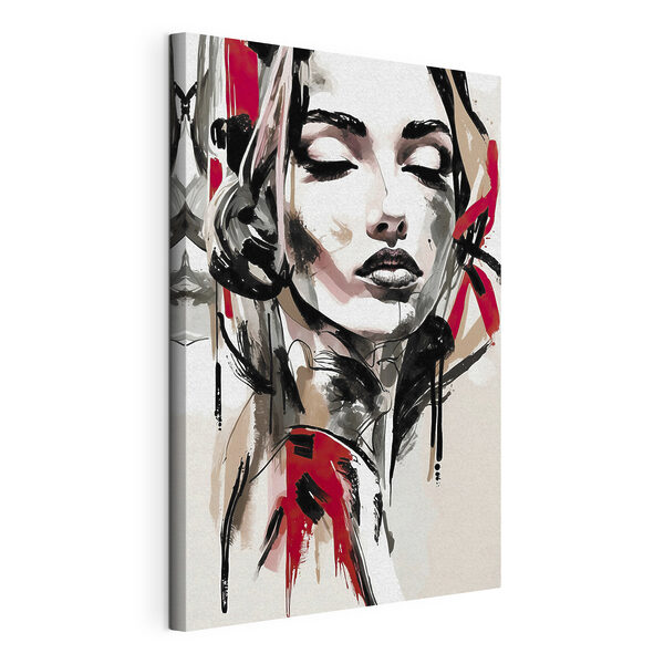 Cuadros Una mujer con los ojos cerrados (SKU: s38224) Cuadros Cuadros Una mujer con los ojos cerrados (SKU: s38224)