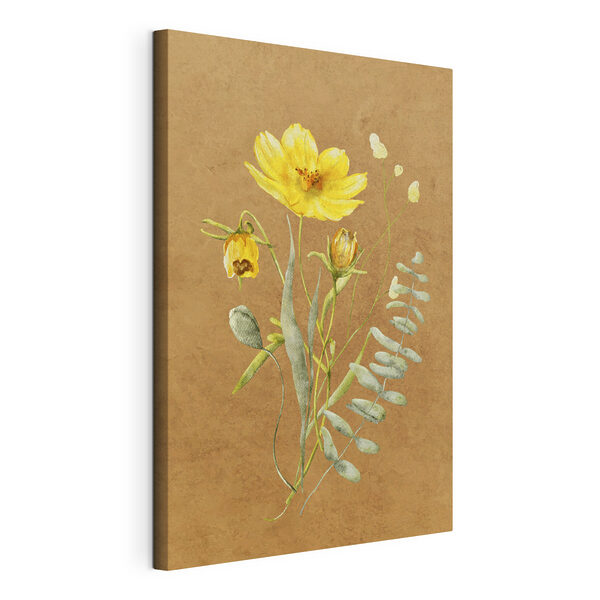 Cuadros Canvas print A painting of flowers and leaves (SKU: s38238) Cuadros Cuadros Canvas print A painting of flowers and leaves (SKU: s38238)