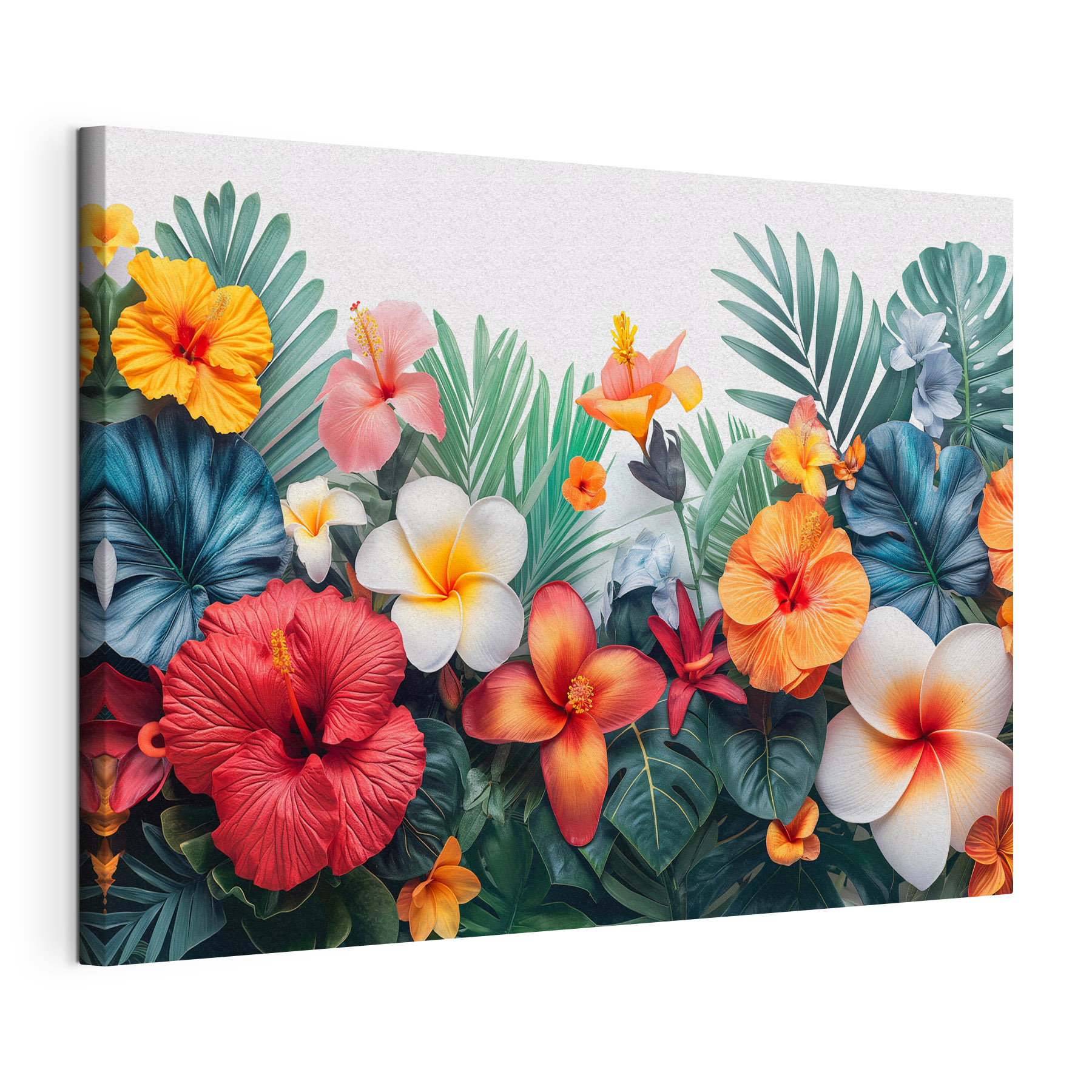 A group of flowers and leaves A group of flowers and leaves