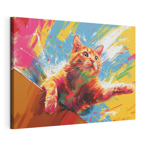 Cuadros Un gato con una pata extendida (SKU: s38251) Cuadros Cuadros Un gato con una pata extendida (SKU: s38251)