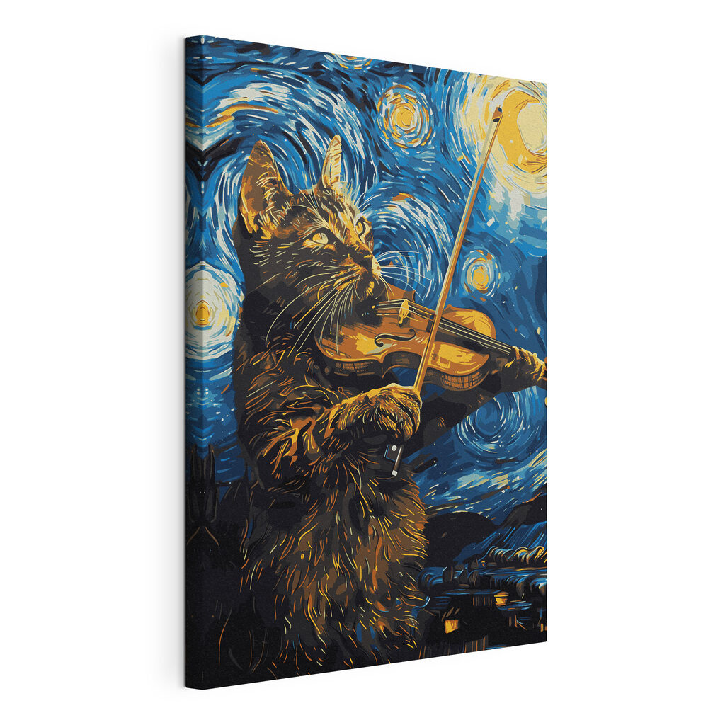A cat playing a violin A cat playing a violin