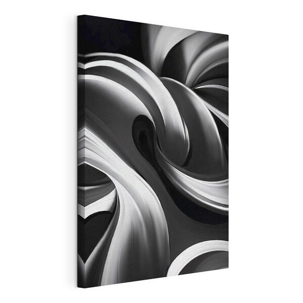 Cuadros Un fondo en blanco y negro con remolinos (SKU: s38270) Cuadros Cuadros Un fondo en blanco y negro con remolinos (SKU: s38270)