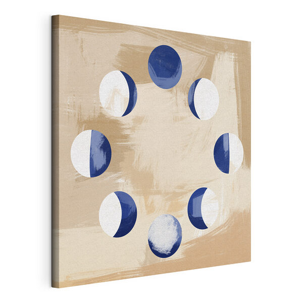 Cuadros Un círculo azul y blanco con círculos blancos (SKU: s38277) Cuadros Cuadros Un círculo azul y blanco con círculos blancos (SKU: s38277)