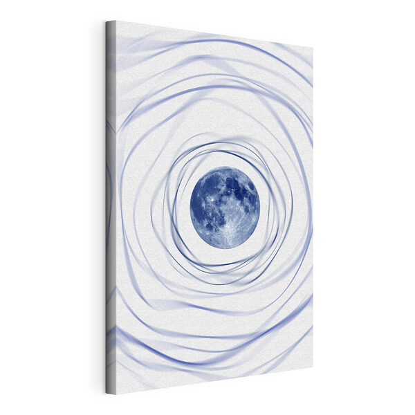 Cuadros Un planeta azul rodeado por un círculo en espiral (SKU: s38279) Cuadros Cuadros Un planeta azul rodeado por un círculo en espiral (SKU: s38279)