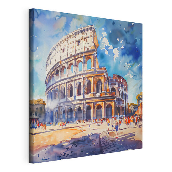 Cuadros Una acuarela de un gran edificio con muchos arcos (SKU: s38326) Cuadros Cuadros Una acuarela de un gran edificio con muchos arcos (SKU: s38326)