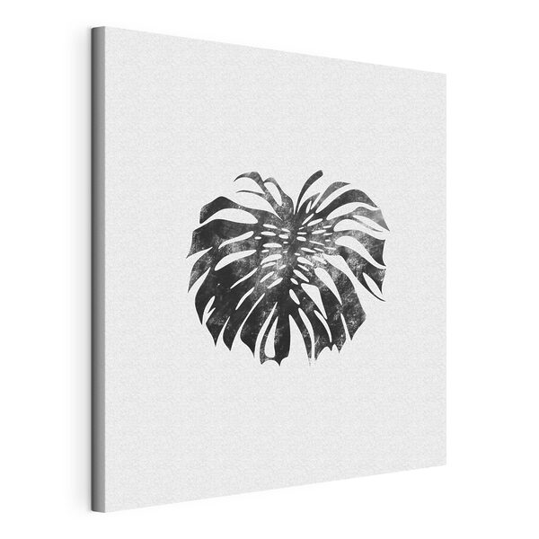 Cuadros Una imagen en blanco y negro de una hoja (SKU: s38348) Cuadros Cuadros Una imagen en blanco y negro de una hoja (SKU: s38348)