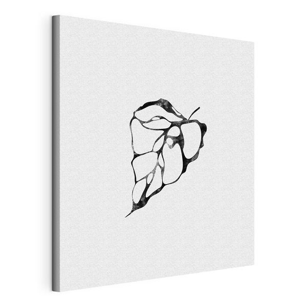 Cuadros Una imagen en blanco y negro de una hoja (SKU: s38350) Cuadros Cuadros Una imagen en blanco y negro de una hoja (SKU: s38350)