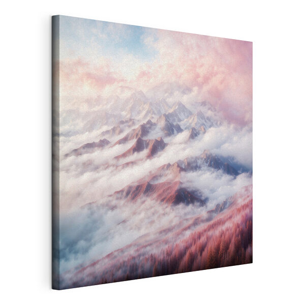 Cuadros Una cordillera con nubes y árboles (SKU: s38358) Cuadros Cuadros Una cordillera con nubes y árboles (SKU: s38358)