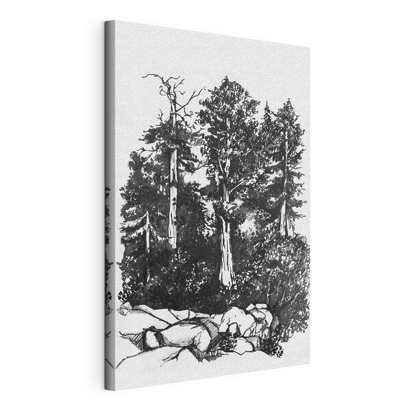 Cuadros Un dibujo de árboles y arbustos (SKU: s38372) Cuadros Cuadros Un dibujo de árboles y arbustos (SKU: s38372)