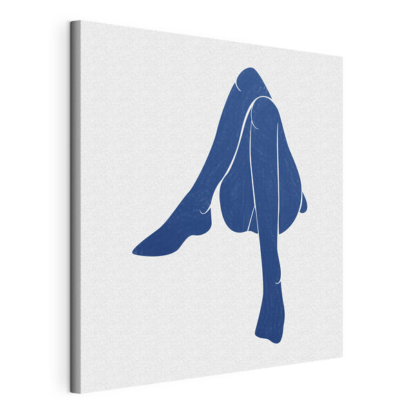 Cuadros Un dibujo en azul de las piernas de una mujer (SKU: s38383) Cuadros Cuadros Un dibujo en azul de las piernas de una mujer (SKU: s38383)
