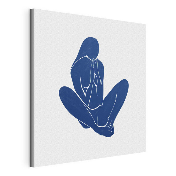 Cuadros Cuadros La silueta azul de una mujer (SKU: s38388)