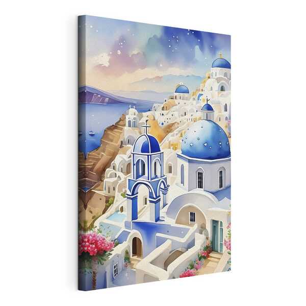 Cuadros Un cuadro en el que se ve una ciudad con cúpulas azules (SKU: s38401) Cuadros Cuadros Un cuadro en el que se ve una ciudad con cúpulas azules (SKU: s38401)