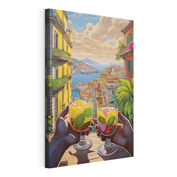 Cuadros Un par de manos que sostienen unos vasos decorados con frutas y hojas (SKU: s38405) Cuadros Cuadros Un par de manos que sostienen unos vasos decorados con frutas y hojas (SKU: s38405)