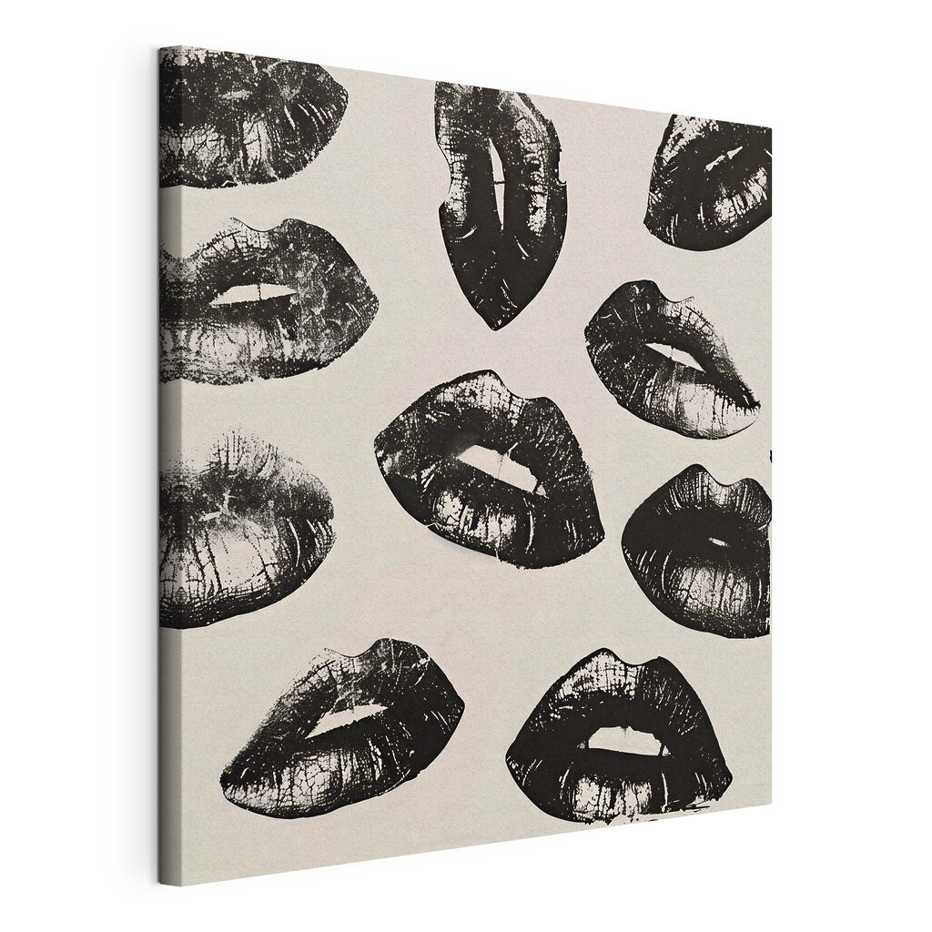 A group of lips prints