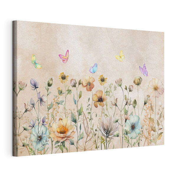 Cuadros Cuadros Un cuadro de flores y mariposas (SKU: s38441)