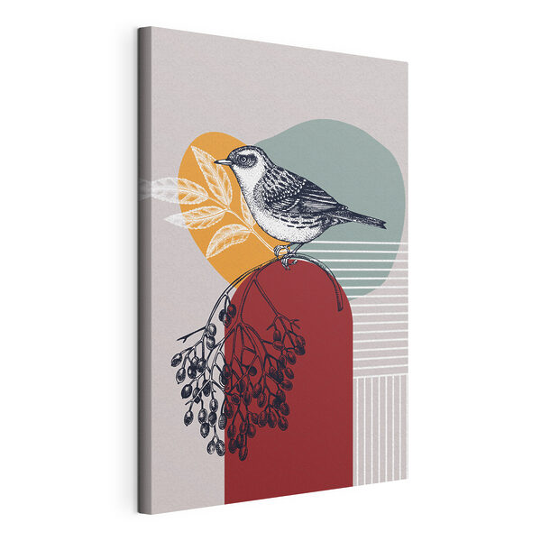 Cuadros Un pájaro en una rama (SKU: s38443) Cuadros Cuadros Un pájaro en una rama (SKU: s38443)
