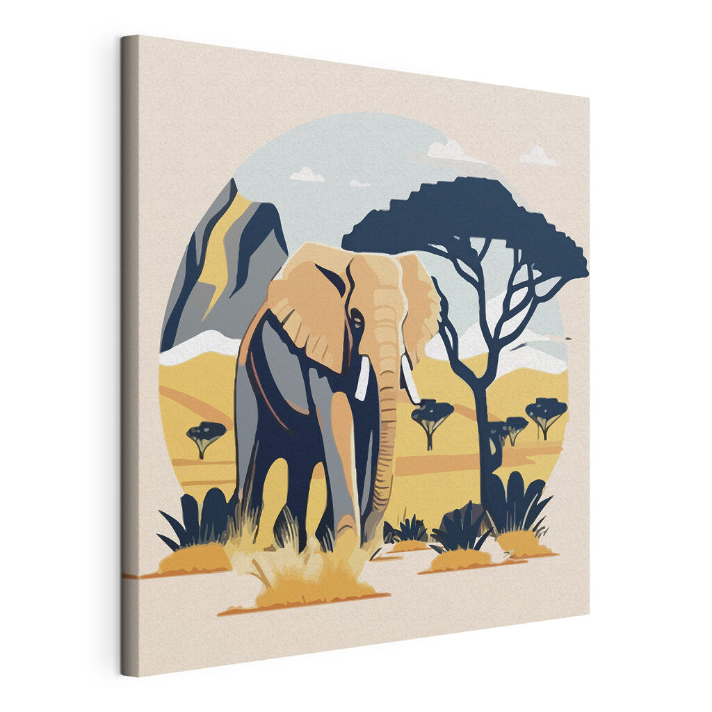 An elephant in the wild An elephant in the wild
