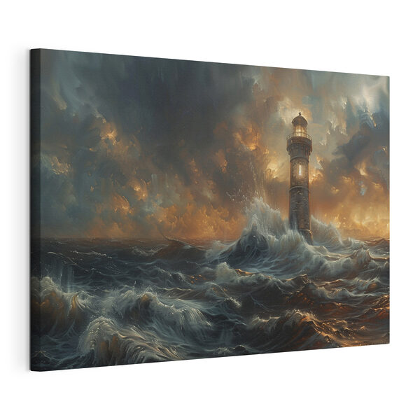 Cuadros Un faro en el mar (SKU: s38469) Cuadros Cuadros Un faro en el mar (SKU: s38469)