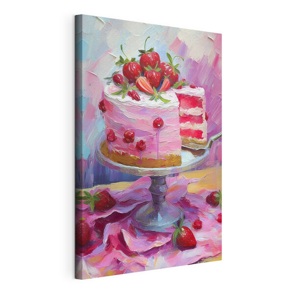 Cuadros Un cuadro en el que se ve una tarta con una porción (SKU: s38498) Cuadros Cuadros Un cuadro en el que se ve una tarta con una porción (SKU: s38498)