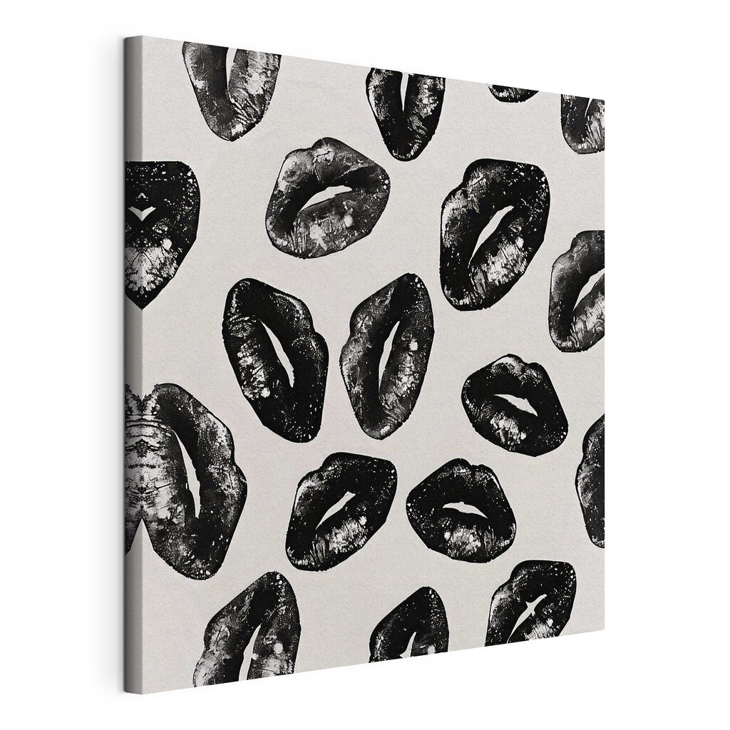 A group of lips prints A group of lips prints