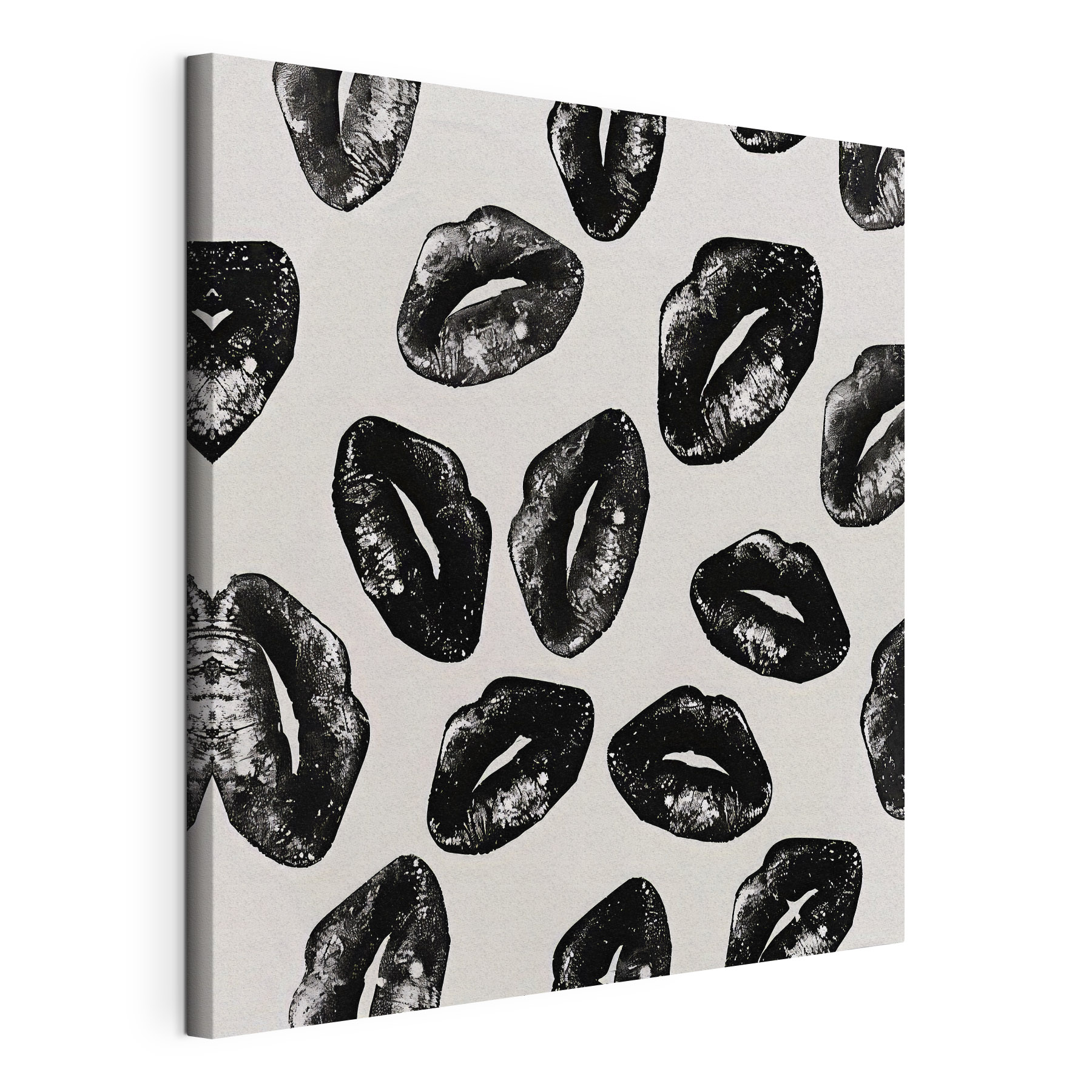 A group of lips prints A group of lips prints