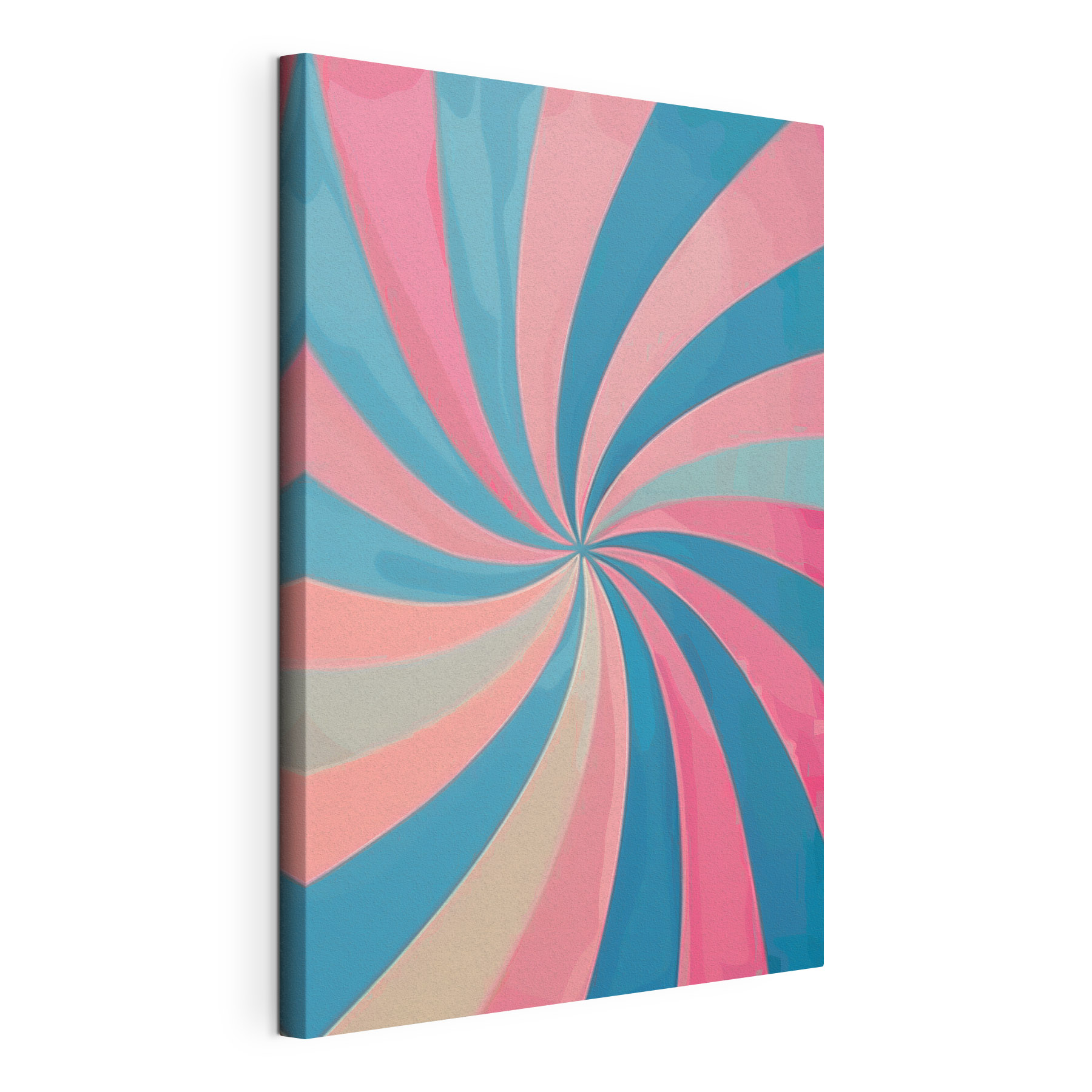A blue and pink swirly background