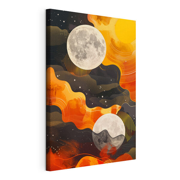 Cuadros La luna y las nubes en el cielo (SKU: s38522) Cuadros Cuadros La luna y las nubes en el cielo (SKU: s38522)
