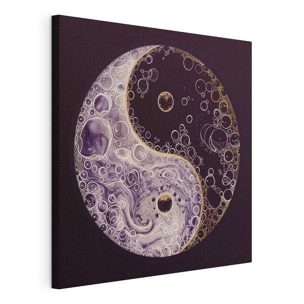 Cuadros Un símbolo del yin y el yang con burbujas (SKU: s38536) Cuadros Cuadros Un símbolo del yin y el yang con burbujas (SKU: s38536)