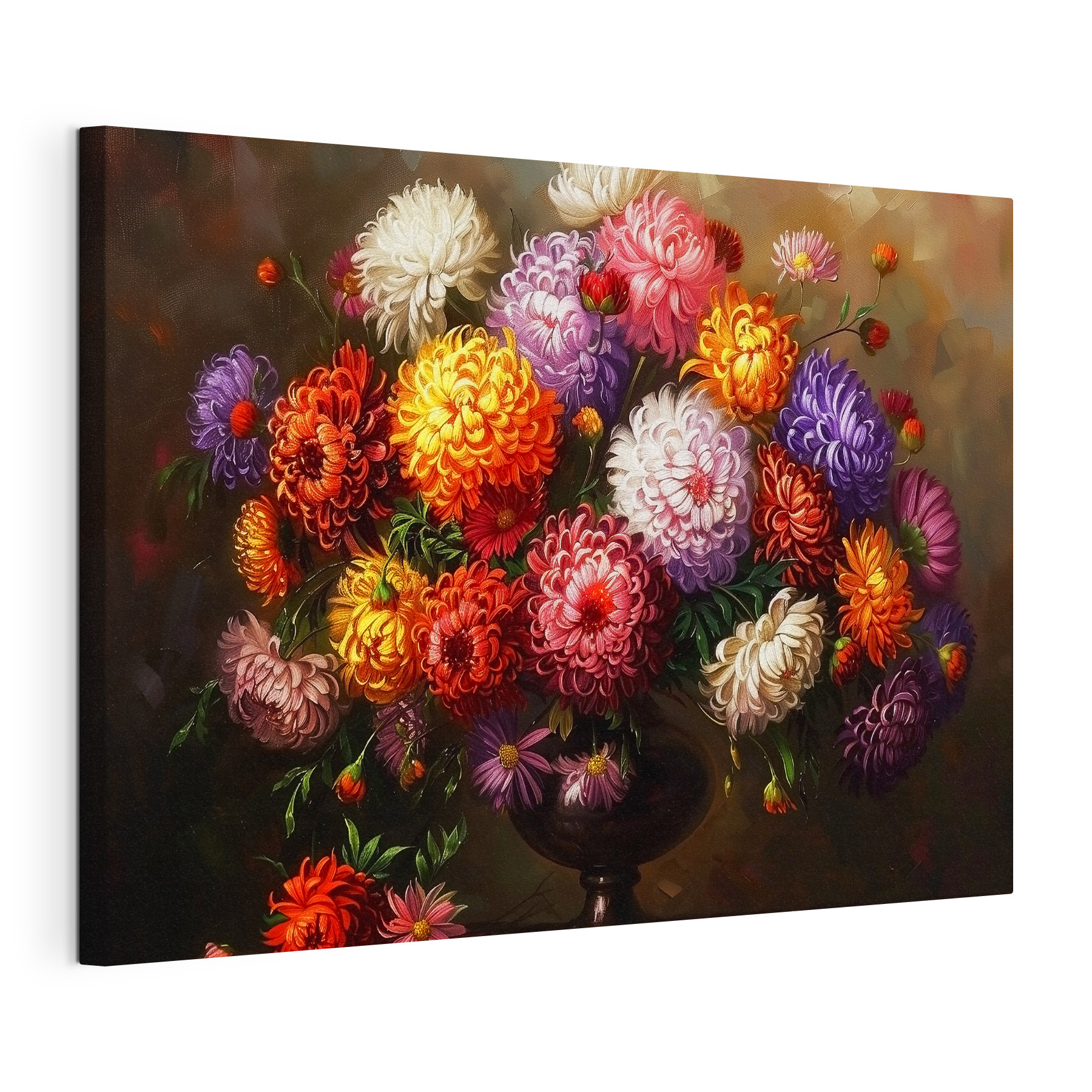 Painting of flowers in a vase