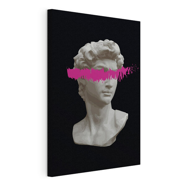 Cuadros Una estatua de un hombre con una línea rosa (SKU: s38560) Cuadros Cuadros Una estatua de un hombre con una línea rosa (SKU: s38560)