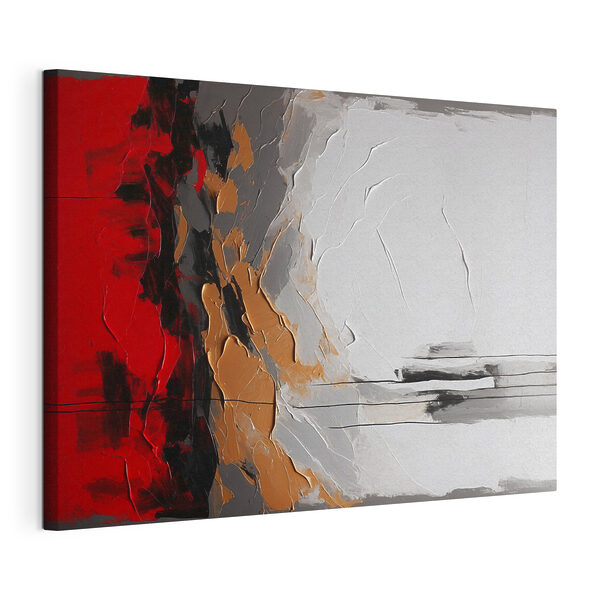 Cuadros Cuadro de una pared roja, blanca y gris (SKU: s38580) Cuadros Cuadros Cuadro de una pared roja, blanca y gris (SKU: s38580)