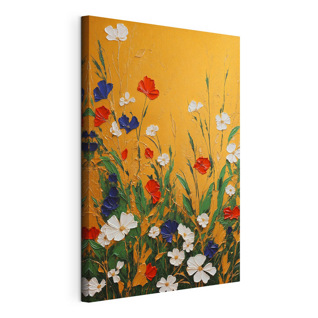 Vibrant flowers in a sunny field Vibrant flowers in a sunny field