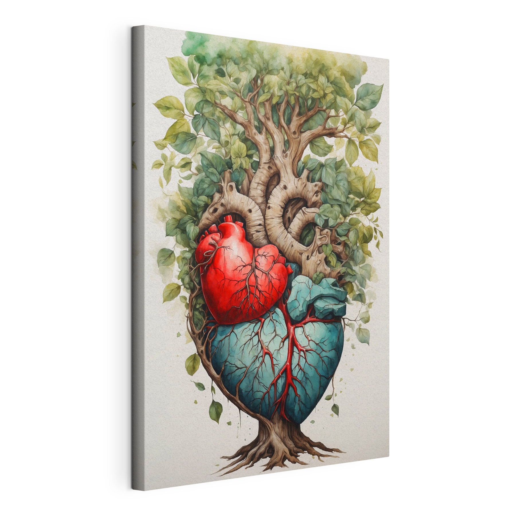 A tree with leaves and a heart A tree with leaves and a heart