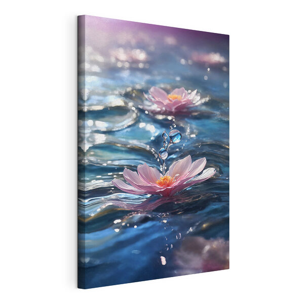 Cuadros Una flor flotando en el agua (SKU: s38597) Cuadros Cuadros Una flor flotando en el agua (SKU: s38597)