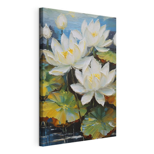 Cuadros Un primer plano de un cuadro de flores blancas (SKU: s38604) Cuadros Cuadros Un primer plano de un cuadro de flores blancas (SKU: s38604)