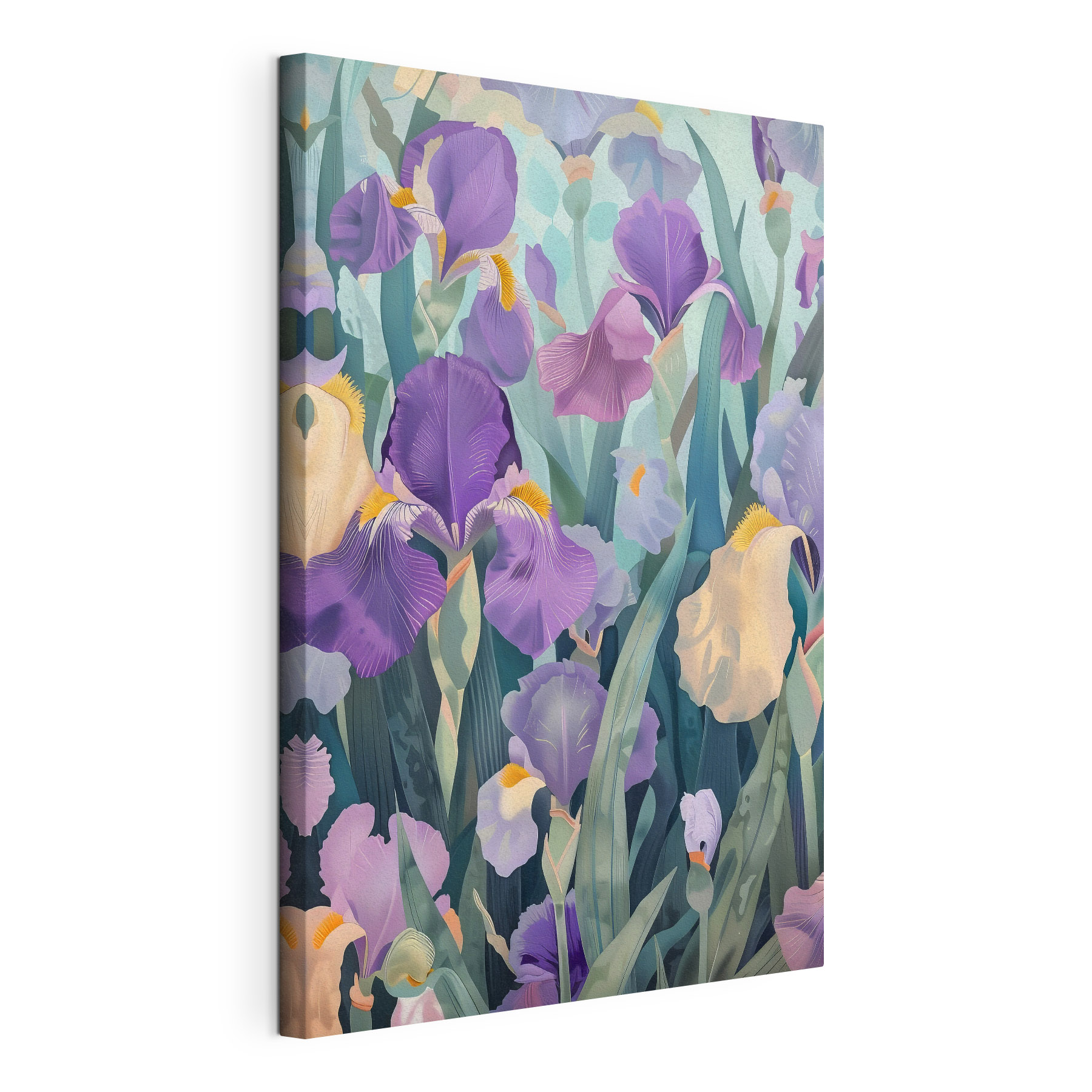 Vibrant blooms in soft pastel hues