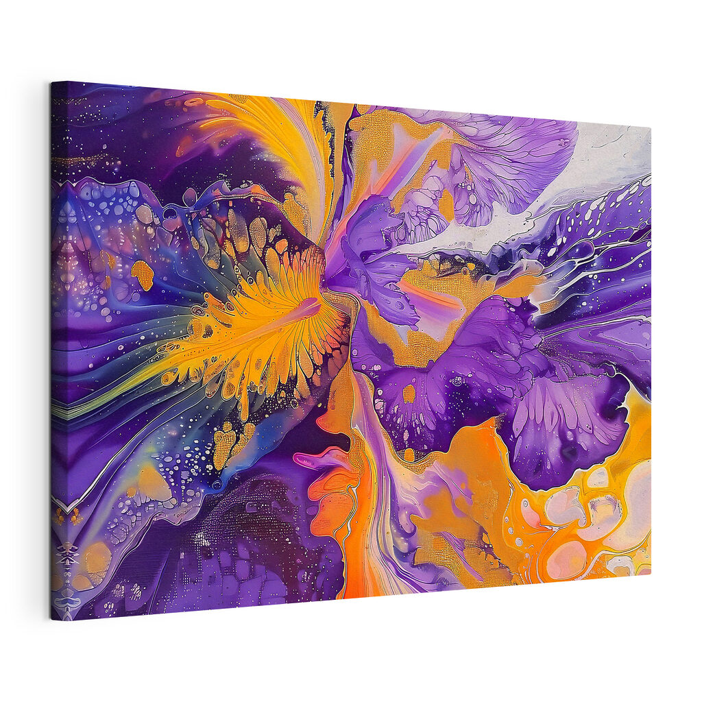 Vibrant colors dance across the canvas Vibrant colors dance across the canvas